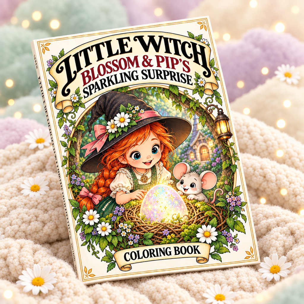LITTLE WITCH: Blossom & Pip's Sparkling Surprise - Coloring Book