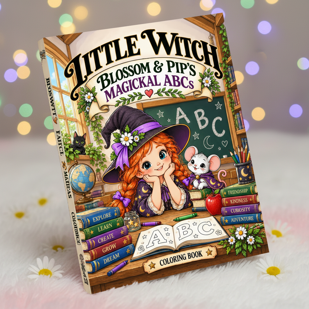 LITTLE WITCH: Blossom & Pip's Magickal ABCs — Coloring Book